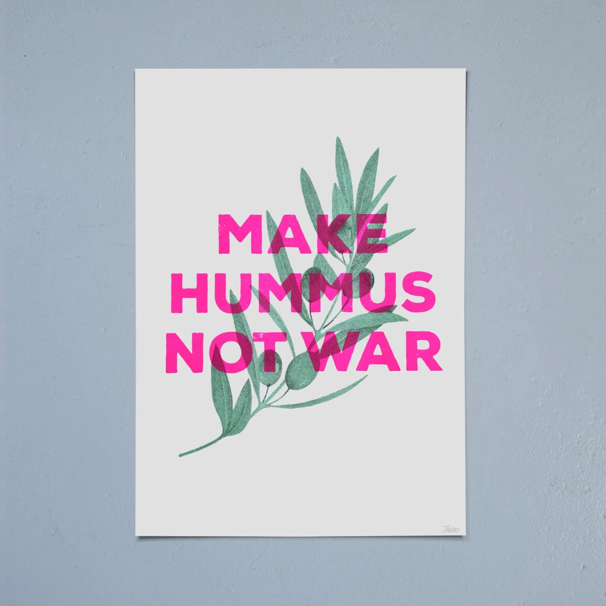 Blasta Books Make Hummus Not War Print, €25
