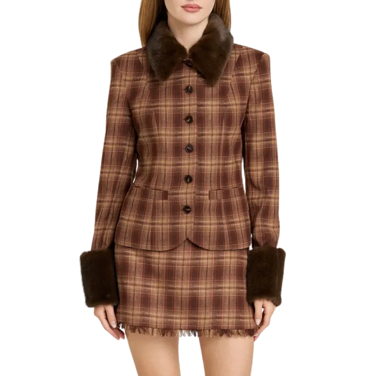 Nordstrom x Sara Walker Emily Faux Fur Jacket, €113.24