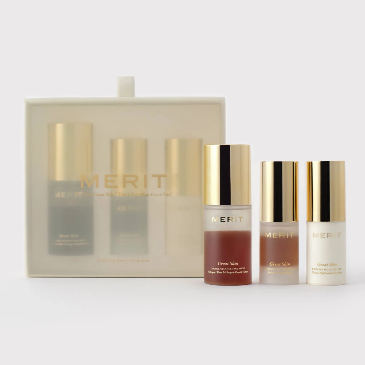 Merit The Mini Great Skin Trio, €45