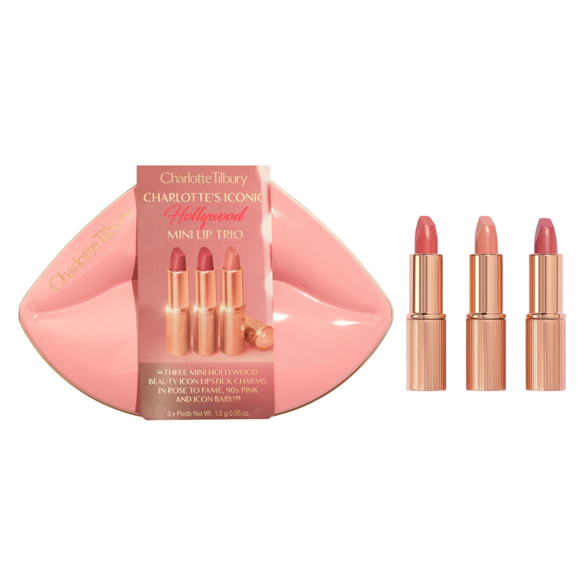 Charlotte Tilbury Hollywood Iconic Mini Lip Trio Gift Set, €33