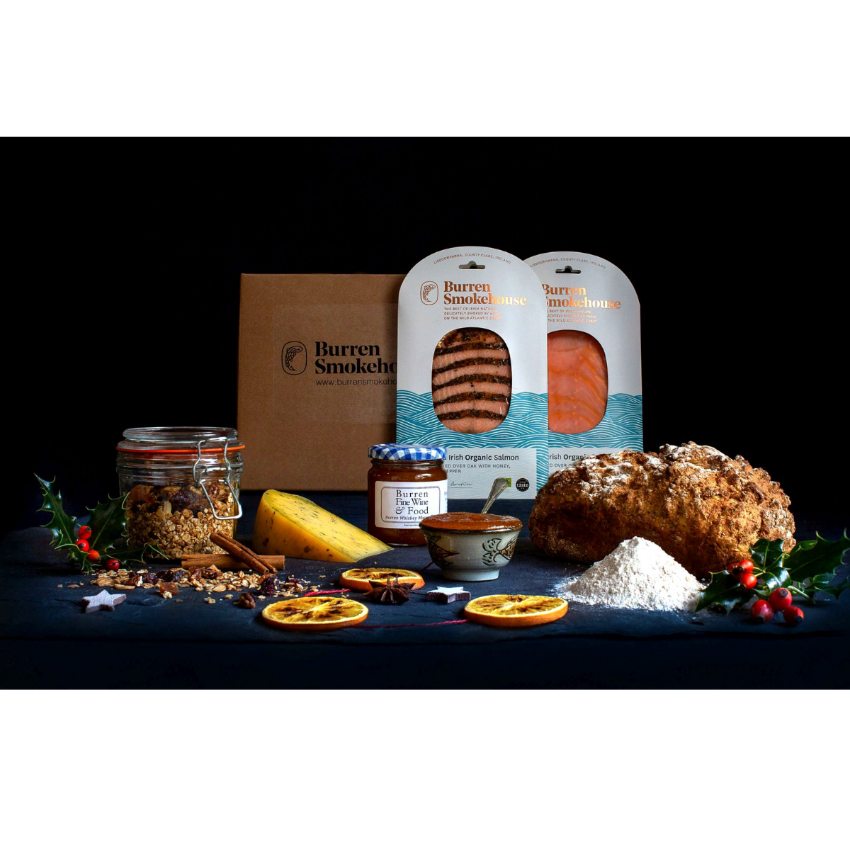 The Burren Smokehouse Breakfast Basket, €57