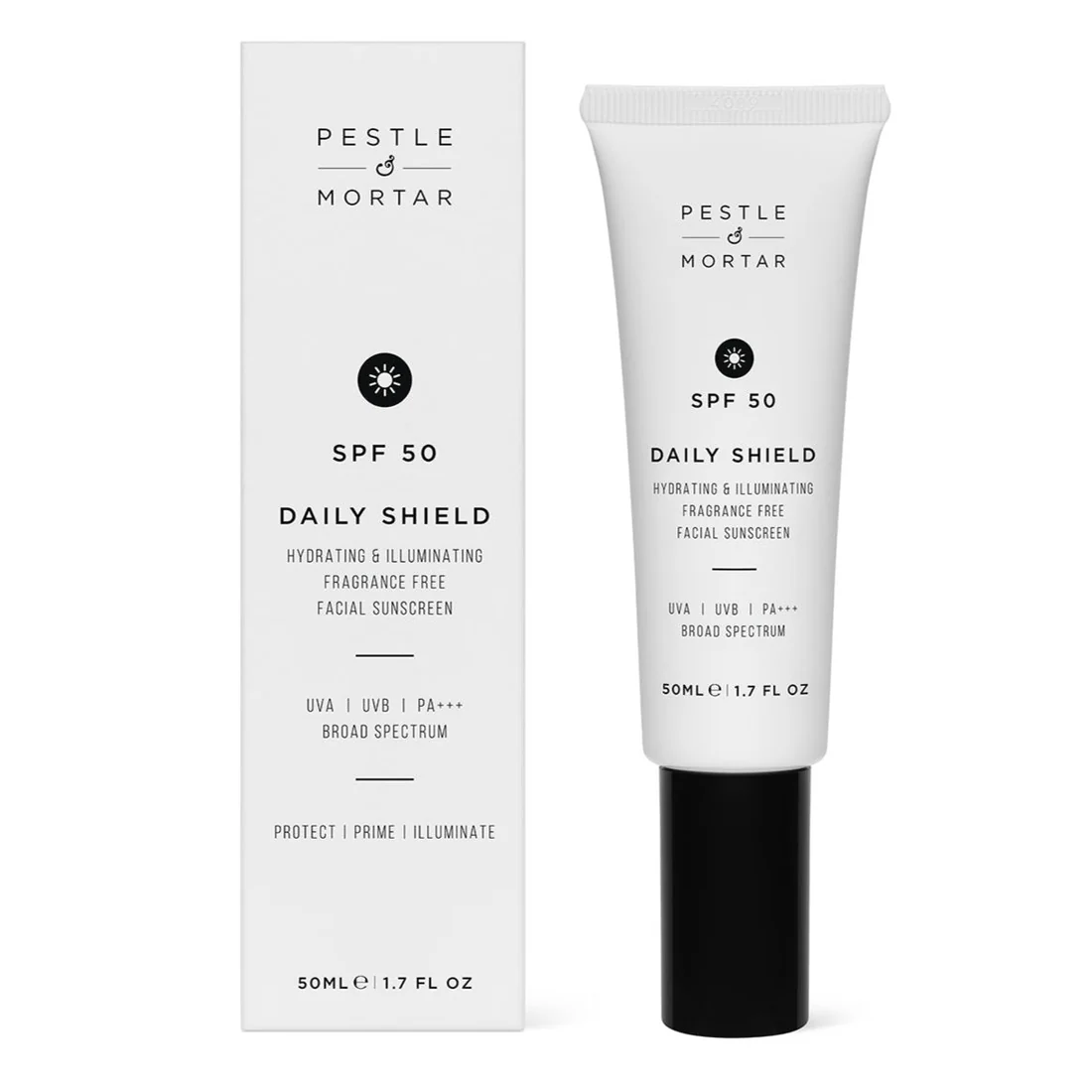 Pestle & Mortar Daily Shield SPF 50 - 50ml, €38