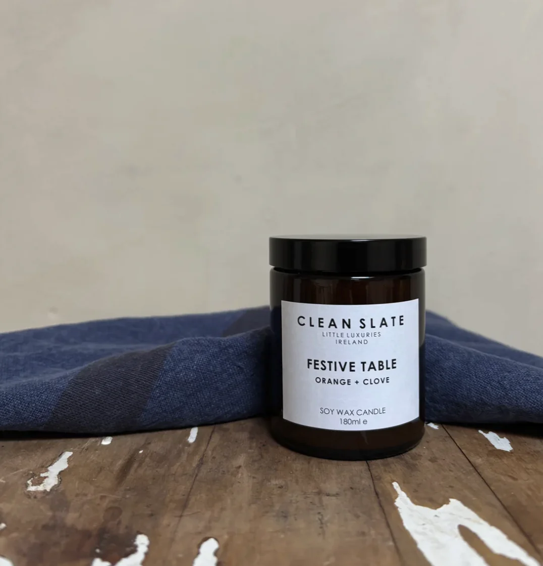Clean Slate Festive Table candle, €22