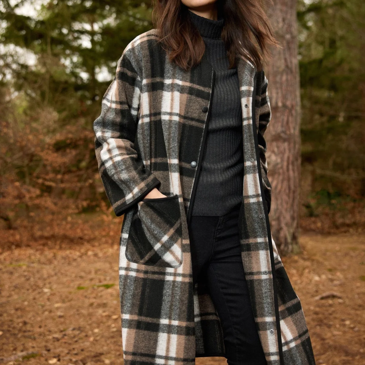 Choice Boutique Soyaconcept Check Long Coatigan, €70