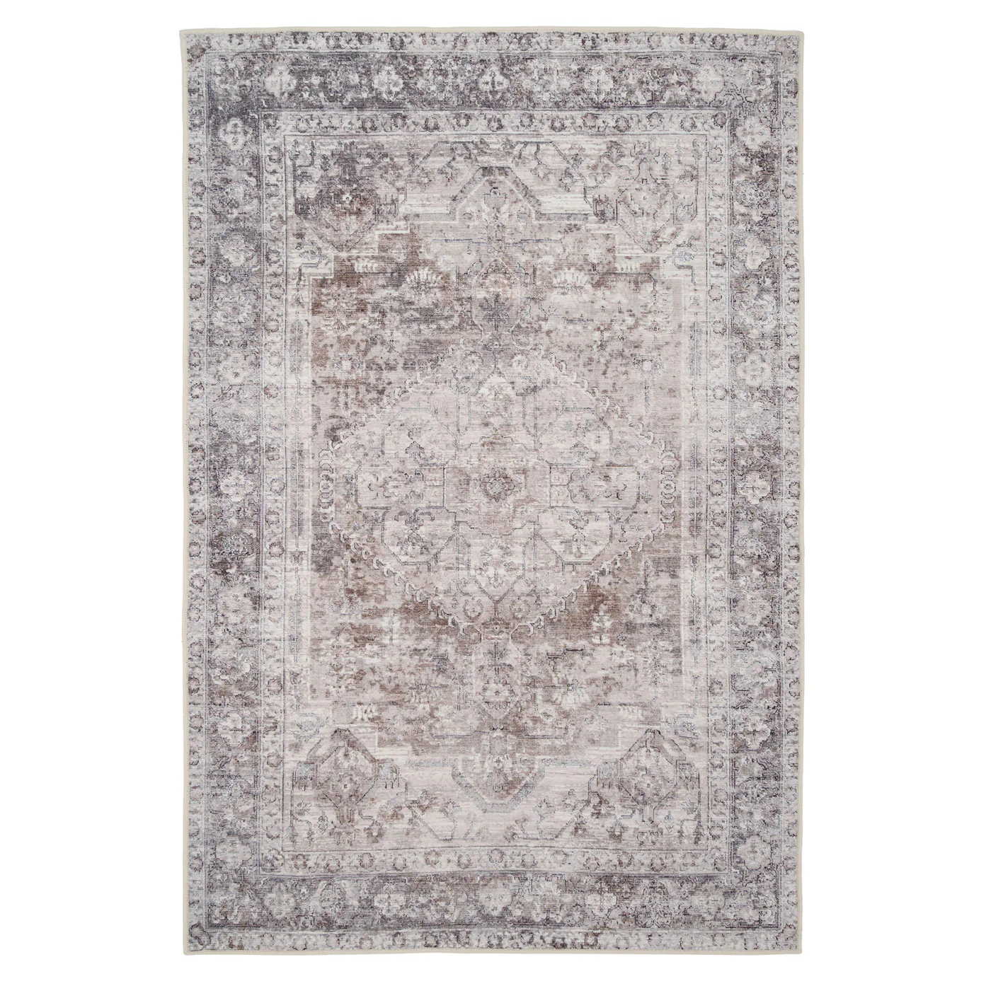 Soft Washable Vintage Greige Elsie Rug, from €125