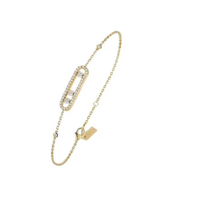 18K Yellow Gold Diamonds Cisele Classique Bracelet