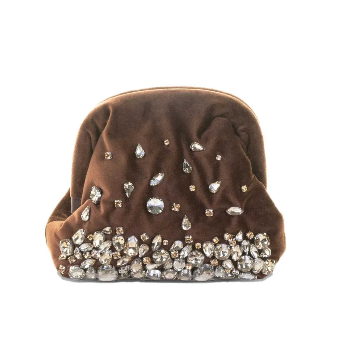 Maria La Rosa Pepita Embellished Clutch Bag, €495