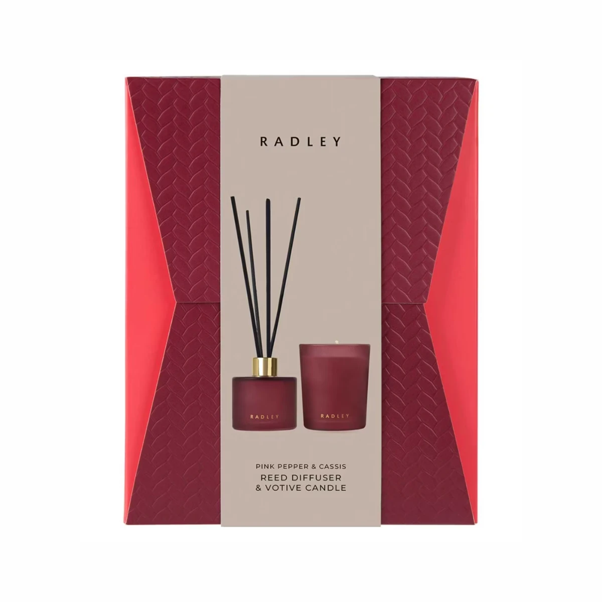 Radley Pink Pepper & Cassis Reed Diffuser & Votive Candle, €29