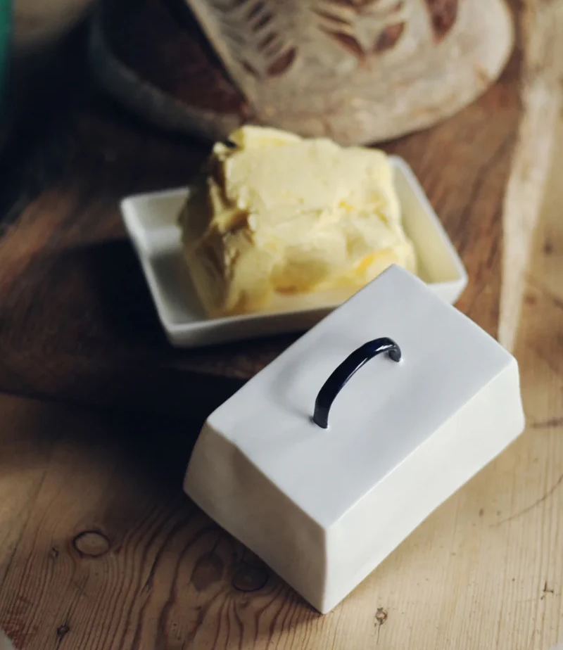 Butter Dish, €94, Indigo & Cloth