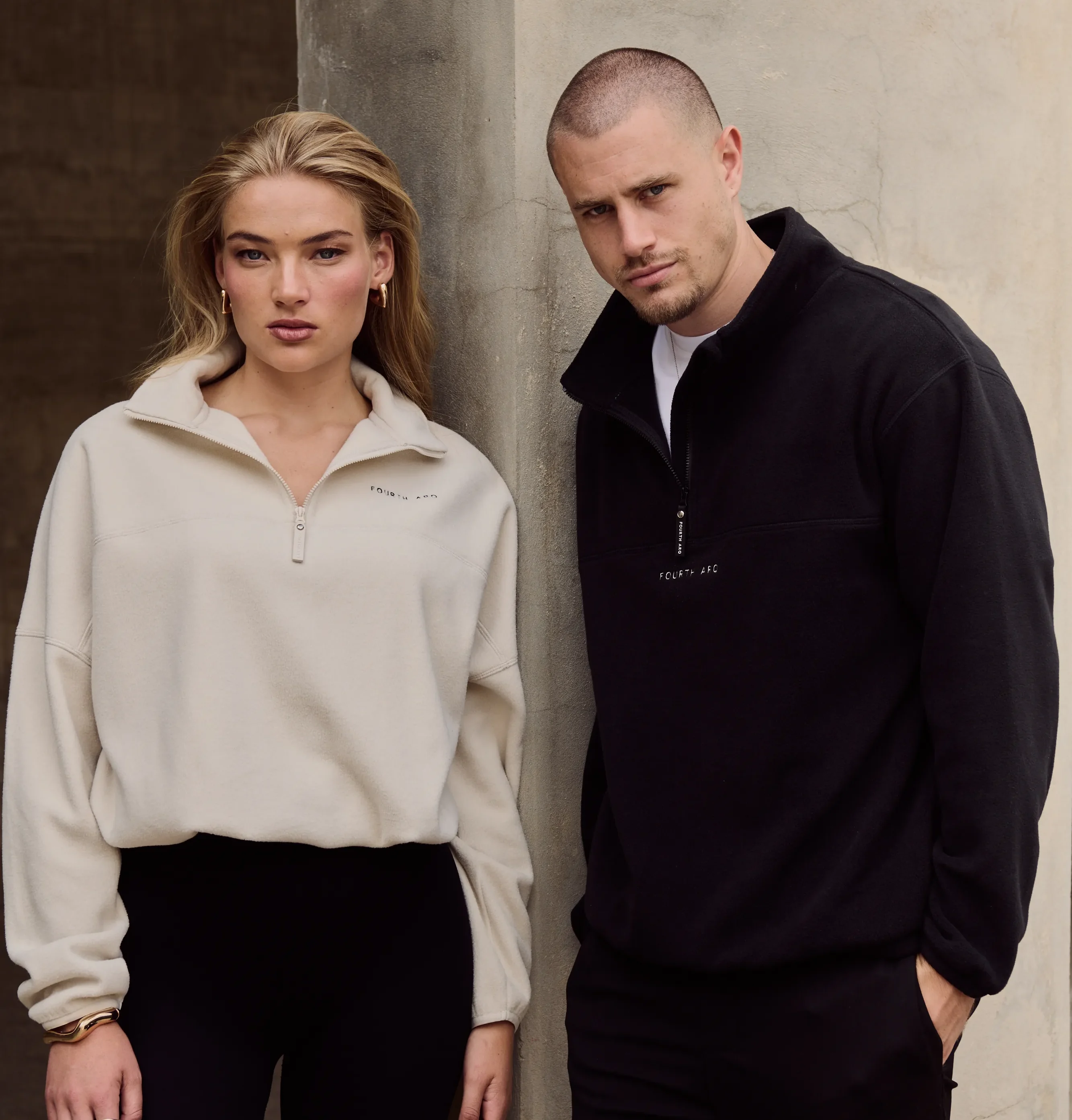 DEVAN 'Cloud' Half-Zip Pebble, €40