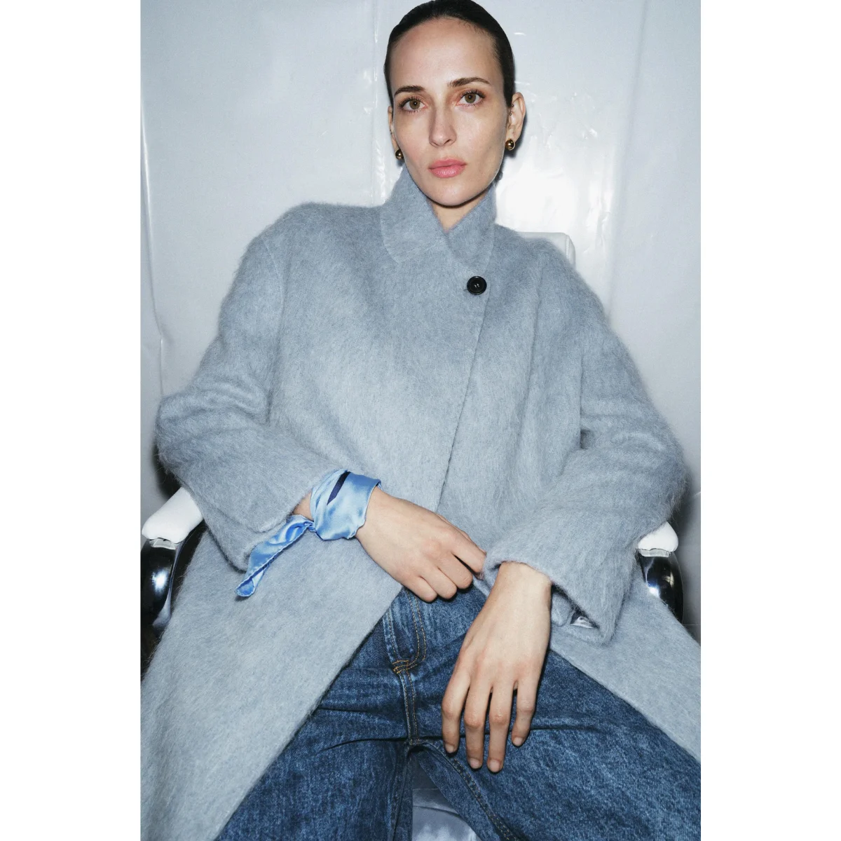 Zara Straight Coat With Manteco Wool, €189