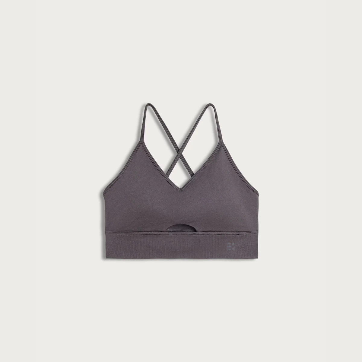 F&F Active Seamless High Shine Cut Out Crop Top in Chocolate, €16