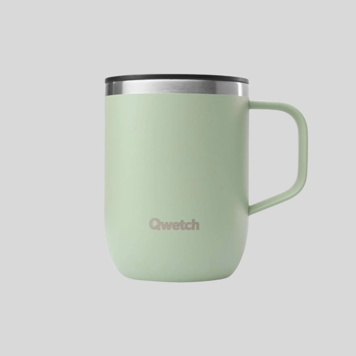 Qwetch Recycled Stainless Steel Insulated Travel Mug, €25