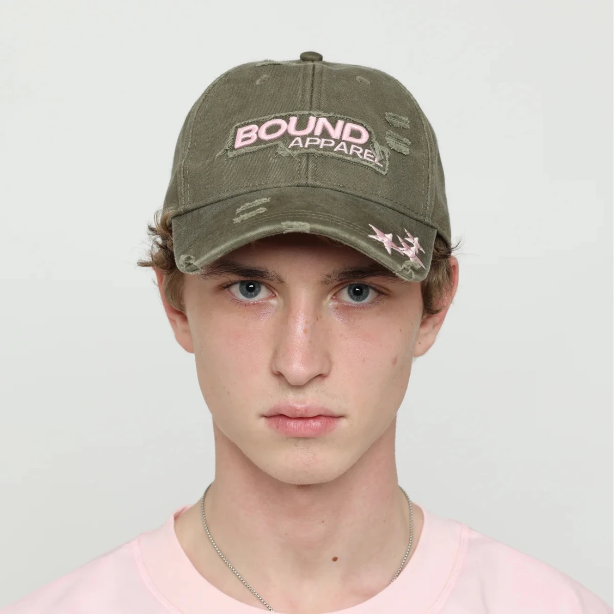Bound Apparel khaki and pink cap, €29.99