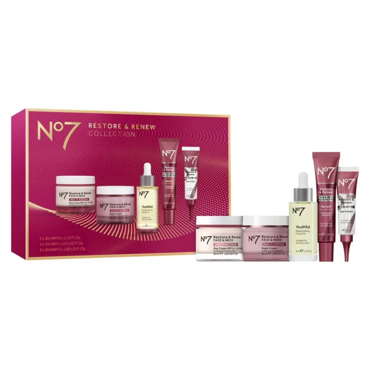 No7 Restore & Renew Collection Gift Set, €86.55