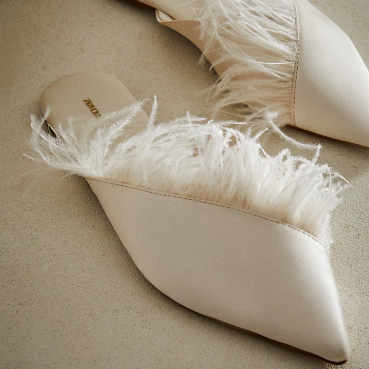 Zara Feather Slippers, €29.99