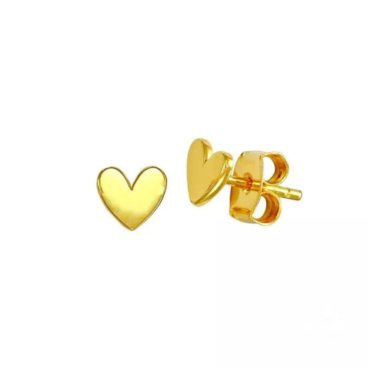 Petite Love Heart Studs Gold, €28