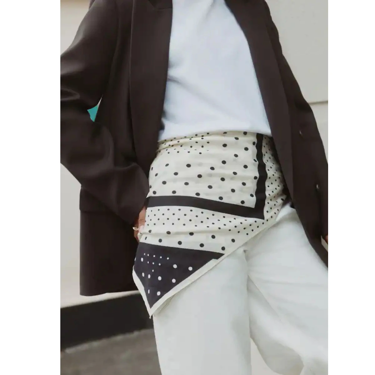 Next Monochrome Silk Scarf, €17.50