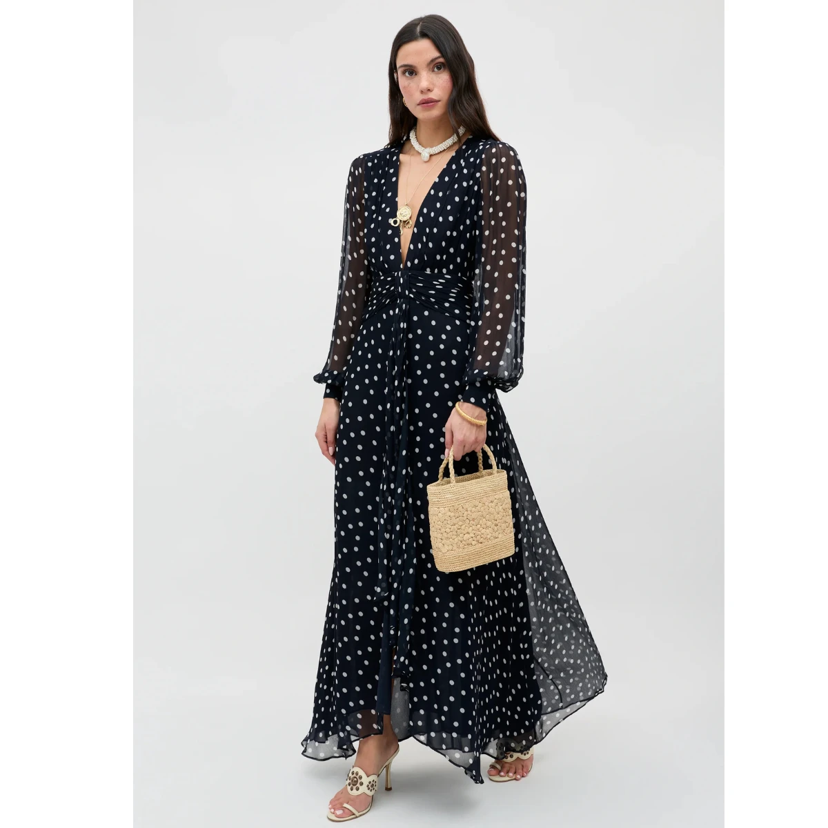 Rixo Meera Chiffon Gown, €675