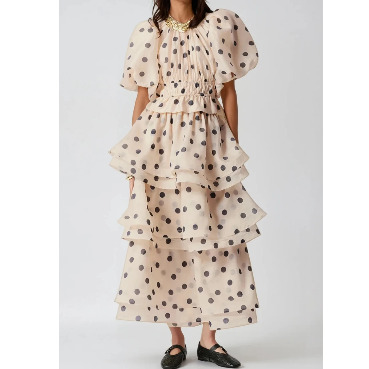 Innovare Denim Bartholomei Balloon Sleeve Skirt Set, €118.95