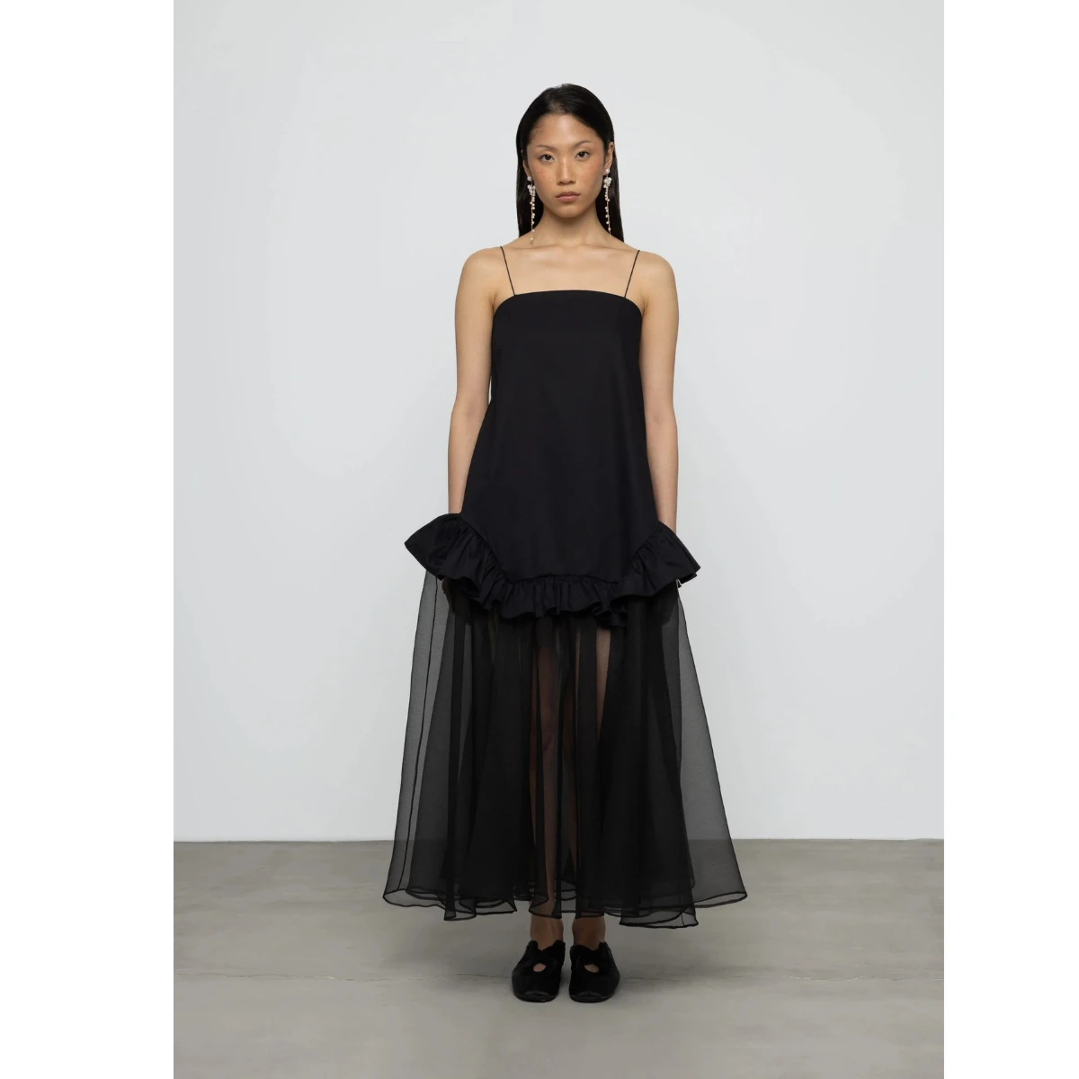 Esthé Mixed Cotton Organza Maxi Dress, €179.90