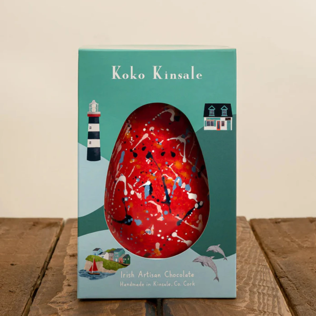 Koko Kinsale Hand Painted Milk Chocolate Easter Egg, €30