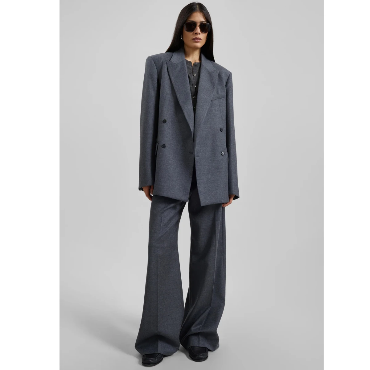 The Frankie Shop Newark Flannel Double Breasted Blazer, €359