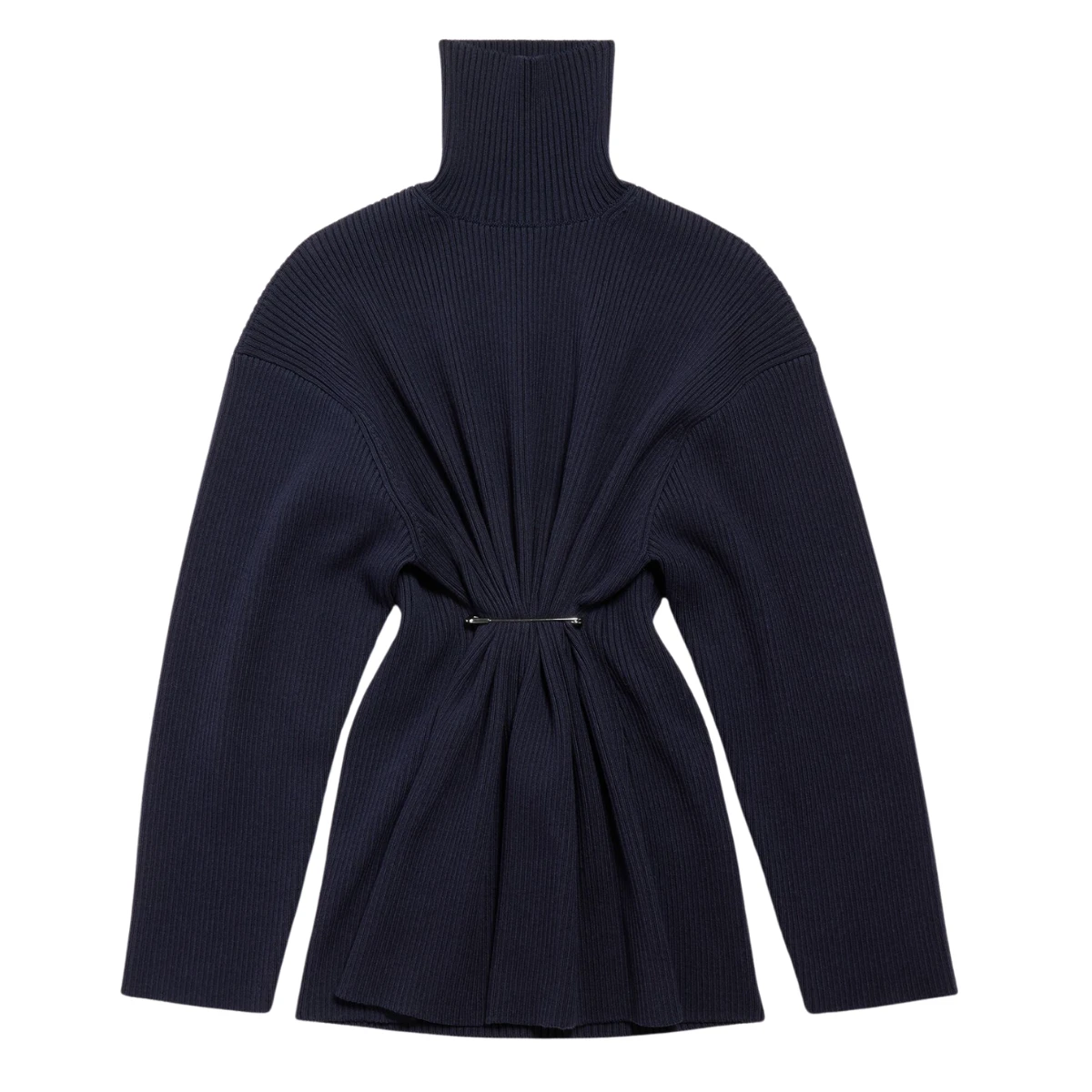 Balenciaga Women's Pinched Mini Dress in Navy, €2000 