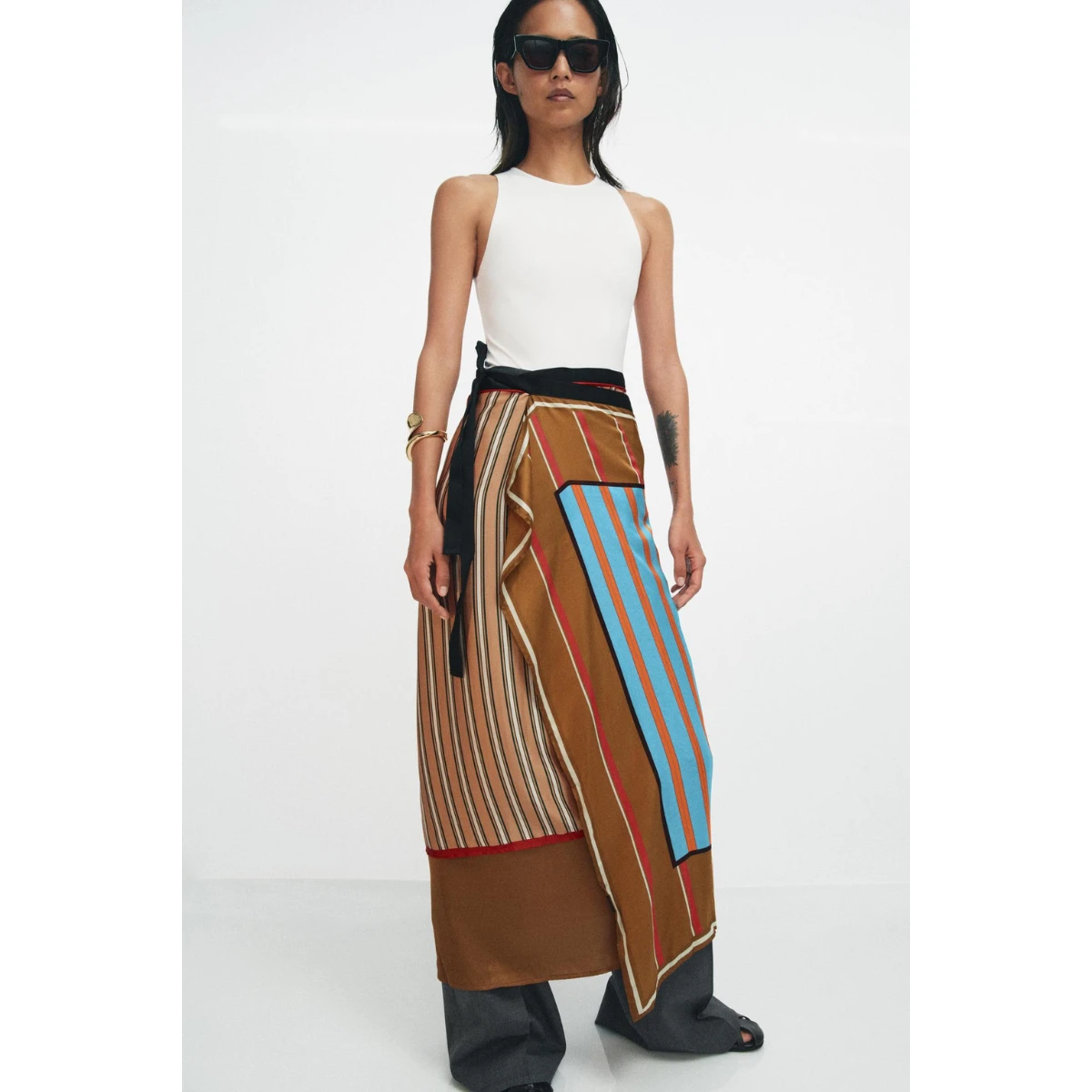 Zara Striped Scarf, €45.95