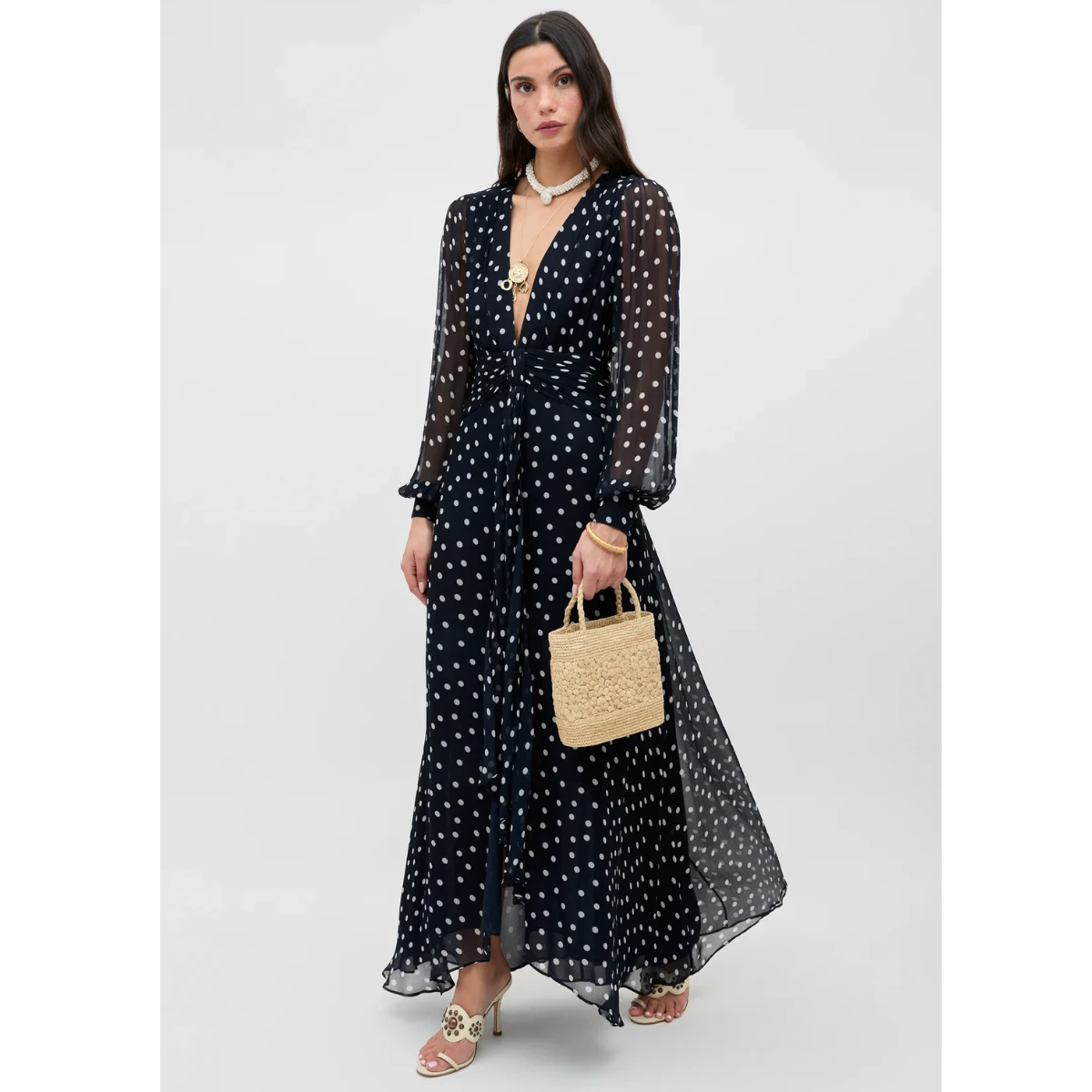 Rixo Meera Chiffon Gown, €675