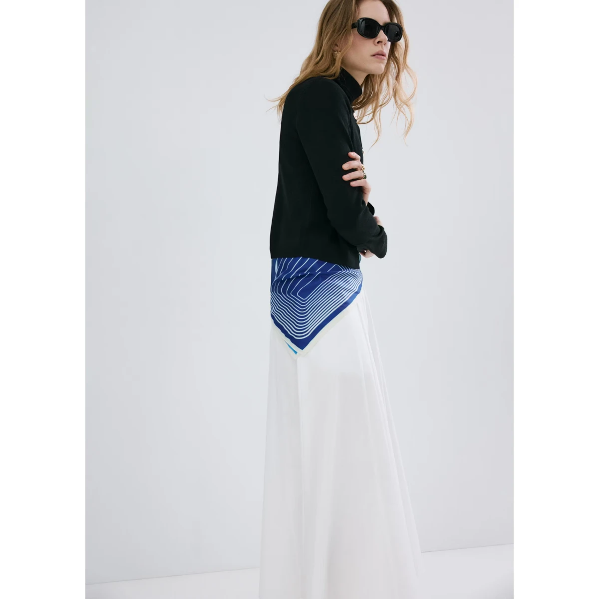 Mango Satin Check Print Scarf, €12.9