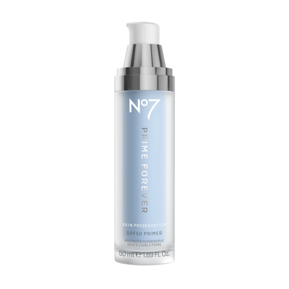 No7 Prime Forever SPF50 Primer 50ml, €32.99