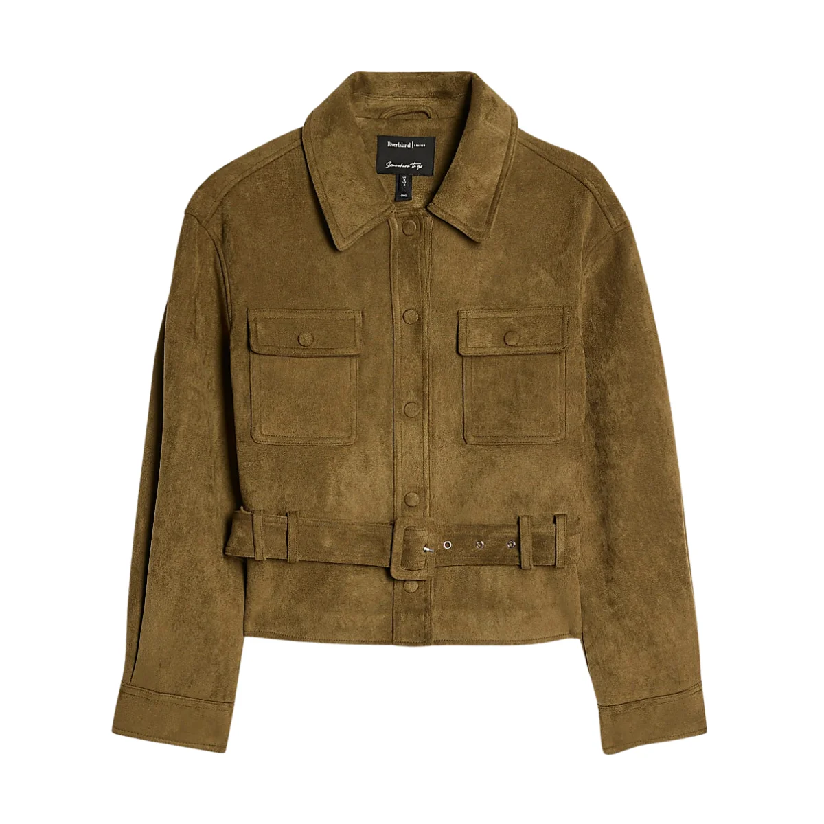 River Island khaki belted jacket, €76