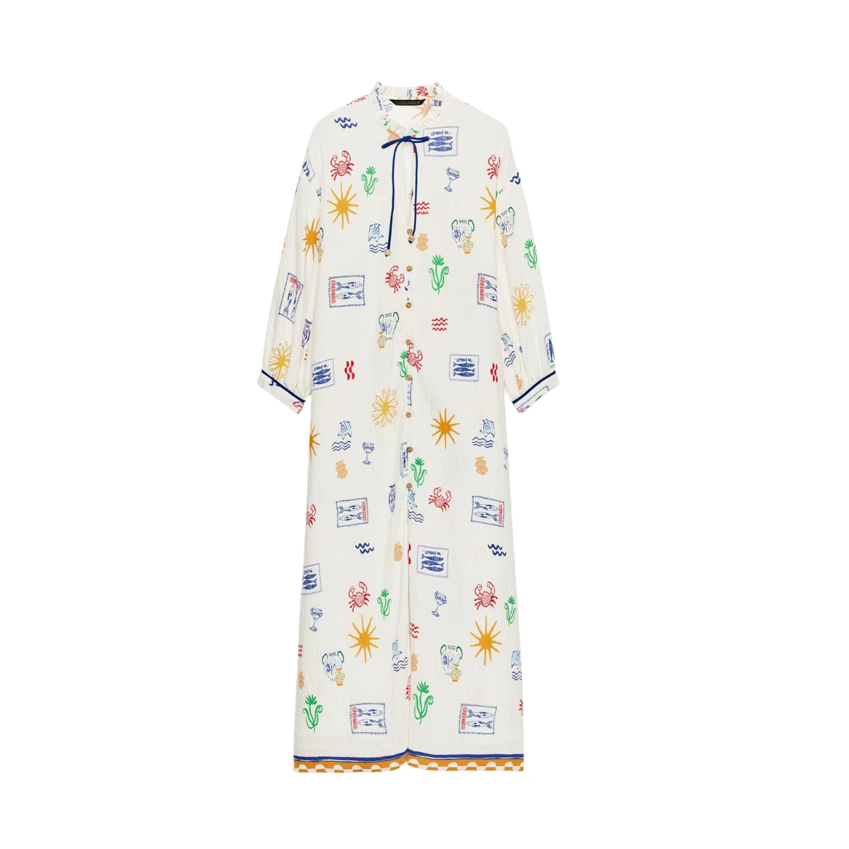 Long printed dress, €59.95