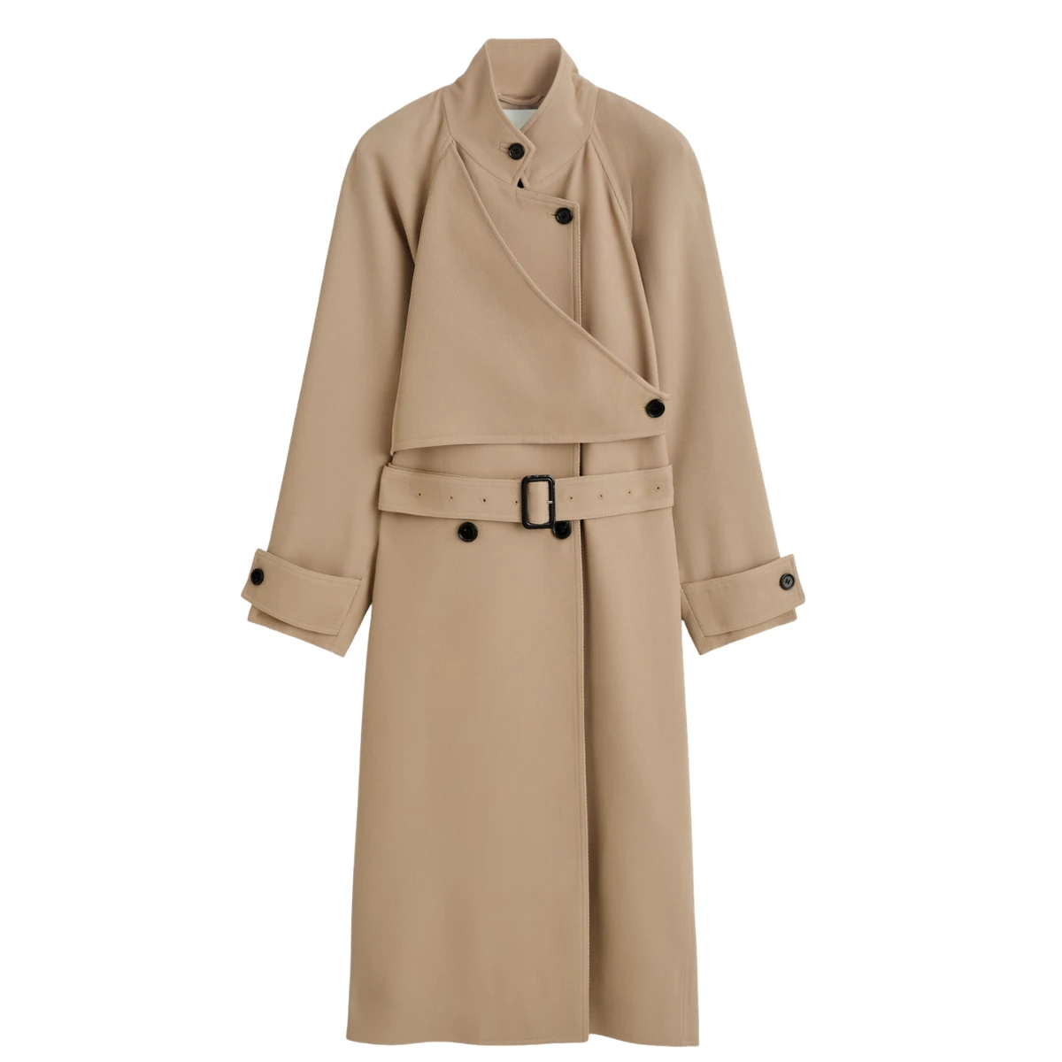 COS Wrap-Over Wool-Twill Trench Coat, €299