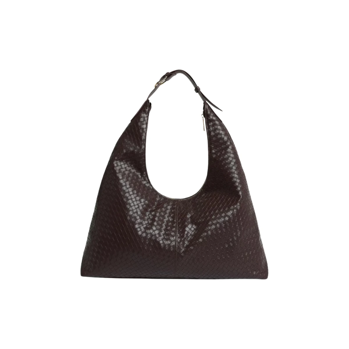 SACHA Faux Leather Woven Shoulder Bag in Brown, €29