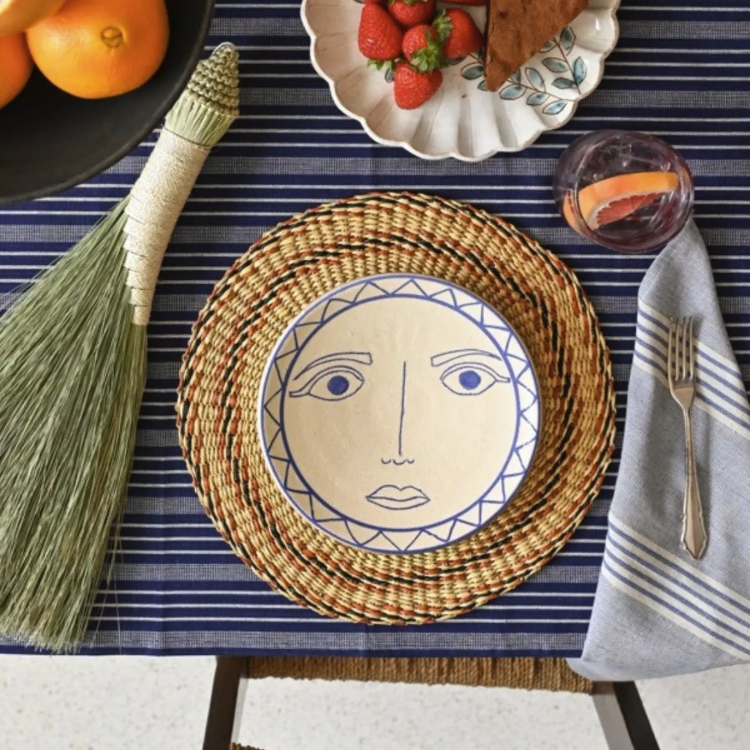  Mrs Luna hand-painted dessert plate, €59, Tomorrows