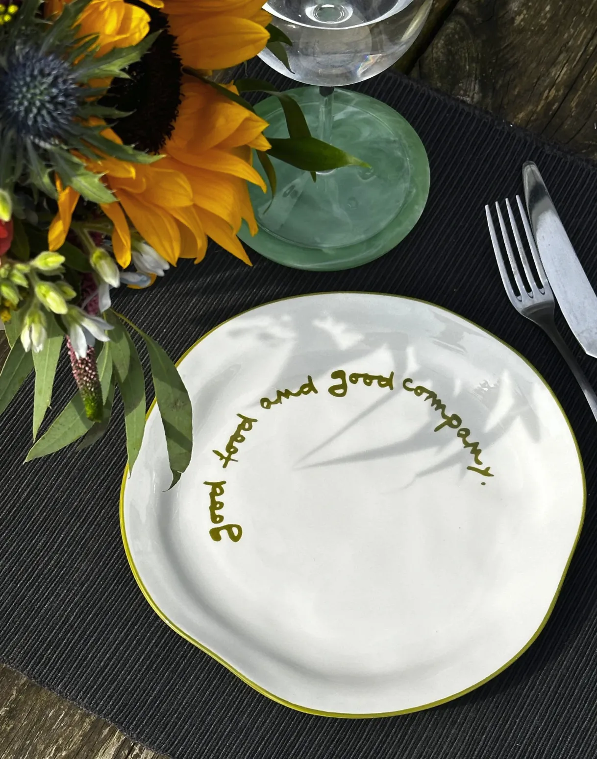 Statement plate, €26, April and the Bear