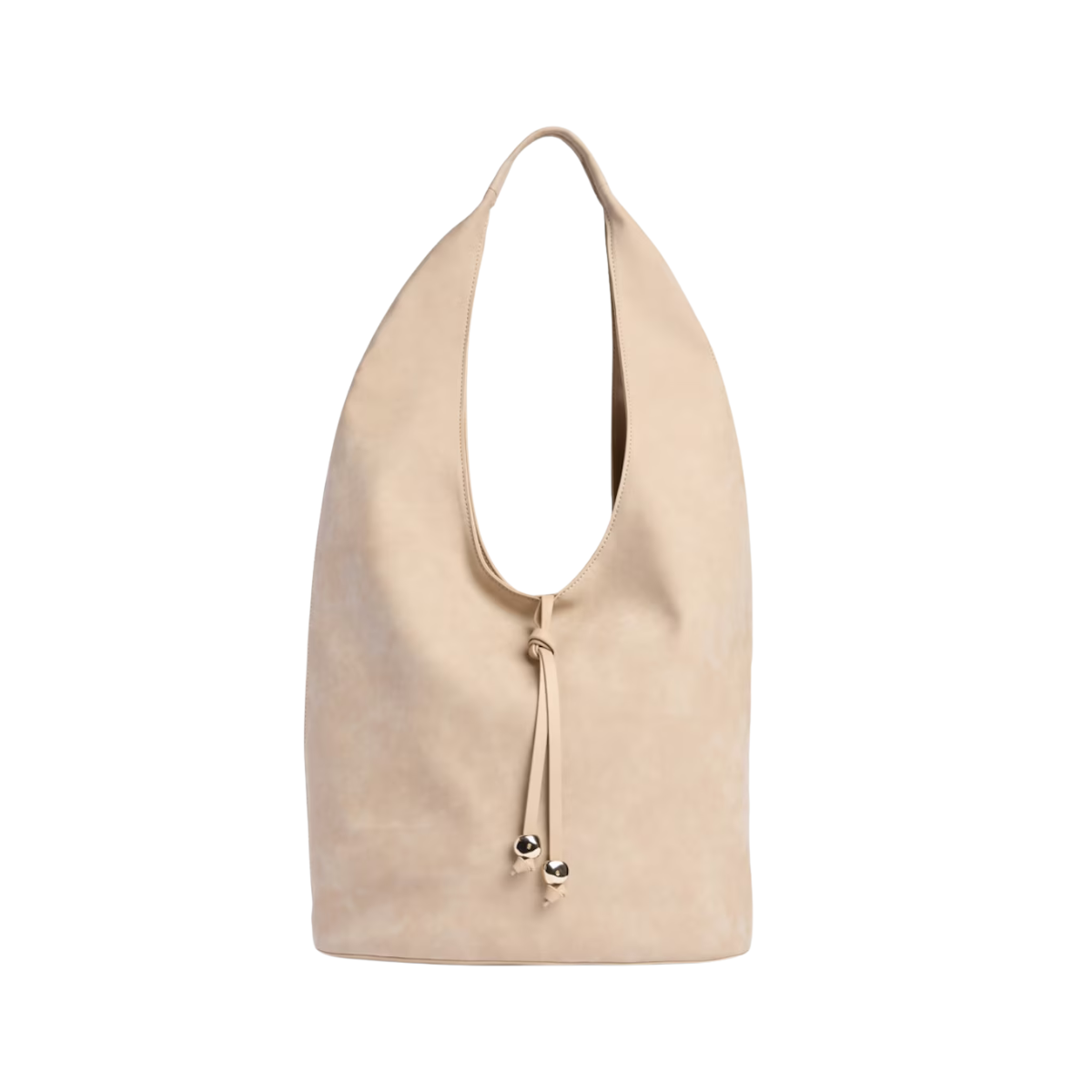 SACHA Faux Suede Shoulder Bag in Neutral, €29