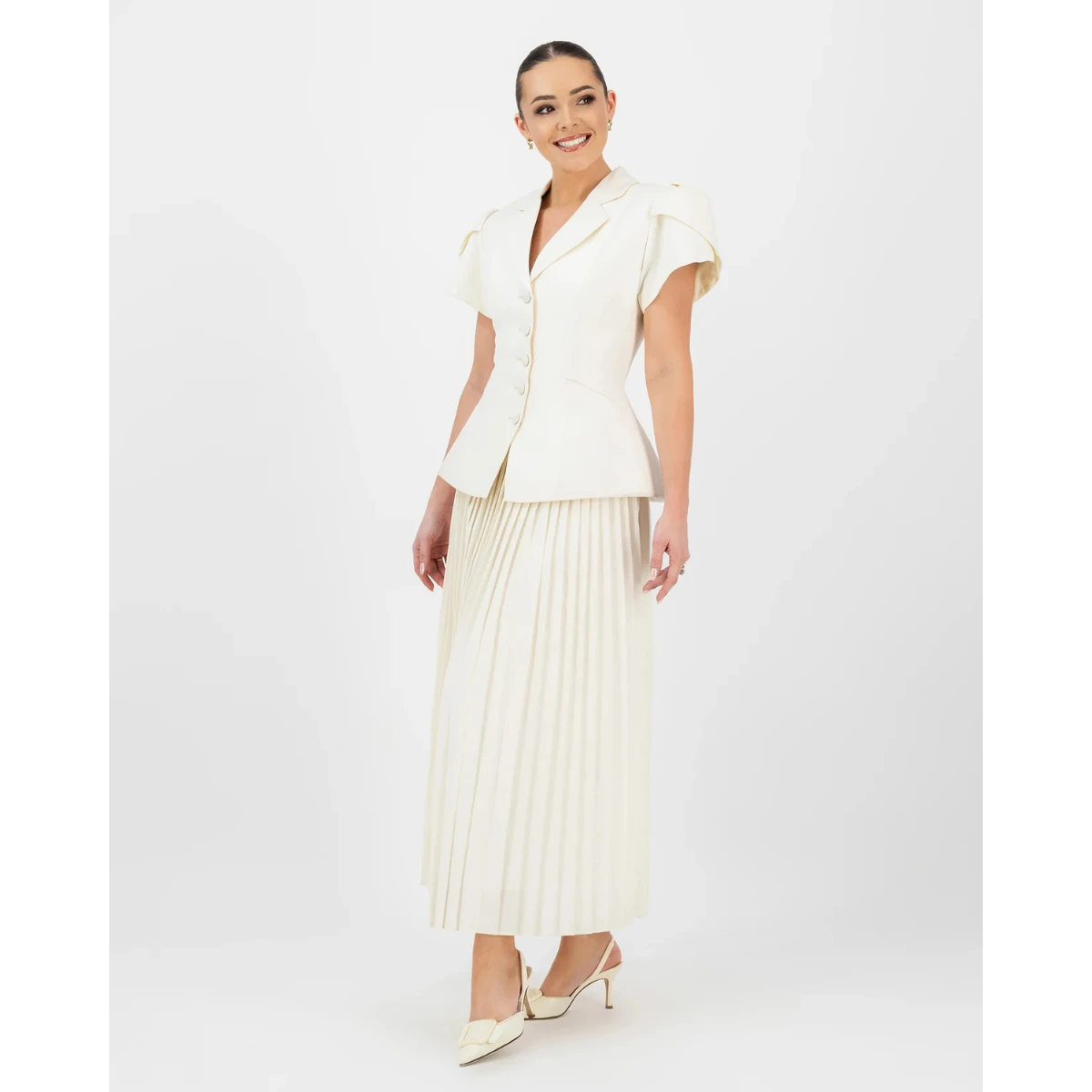 The Grace Pleated Mini Skirt – Sharon McCluskey, €226