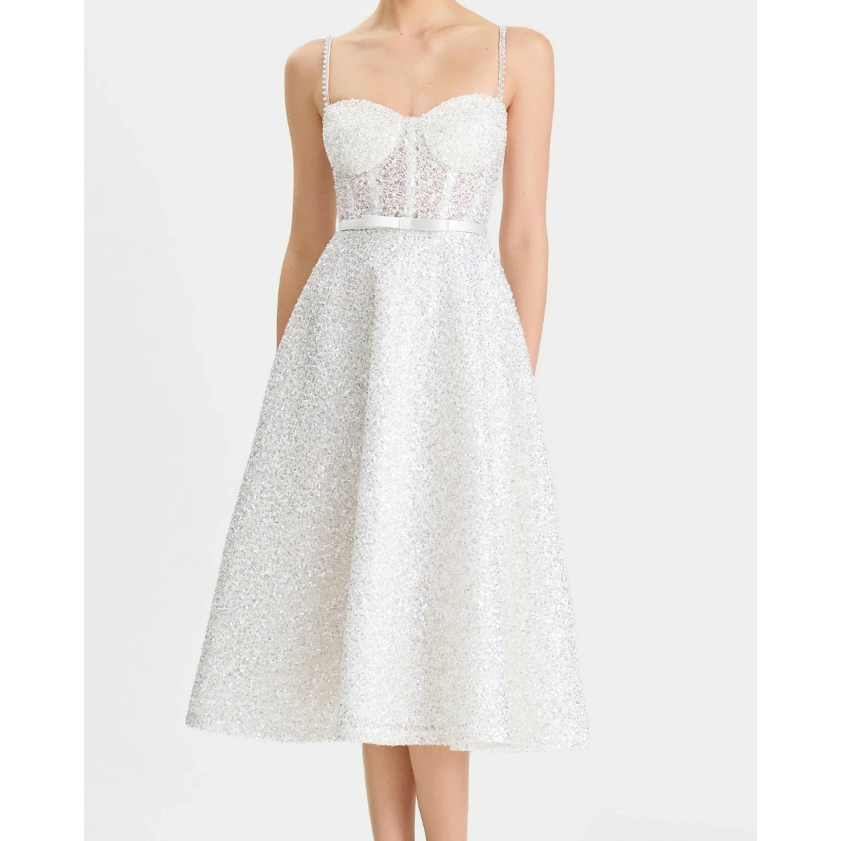 Marilyn White Dress – Nadine Merabi, €675