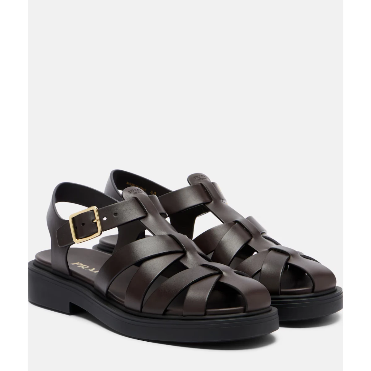 Prada Leather Fisherman Sandals, €990