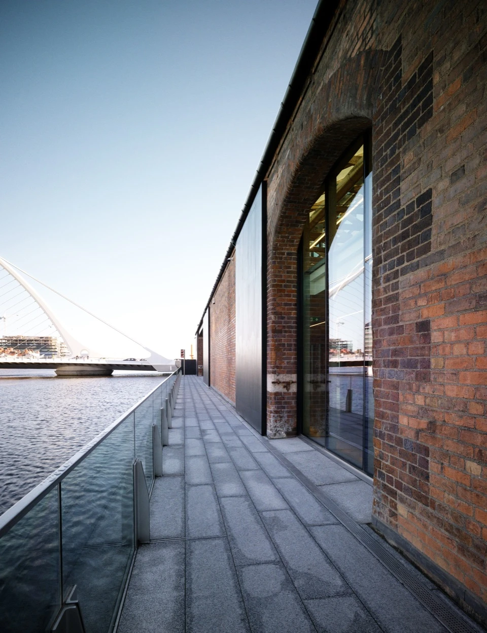 Restored warehouse project on Sir John Rogerson’s Quay, photographed by Marie-Louise Halpenny. 