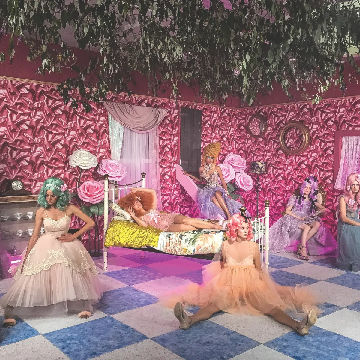 “This L’Oréal hair colour shoot was a dream-like set where the models looked like dolls in their colourful wigs.” 