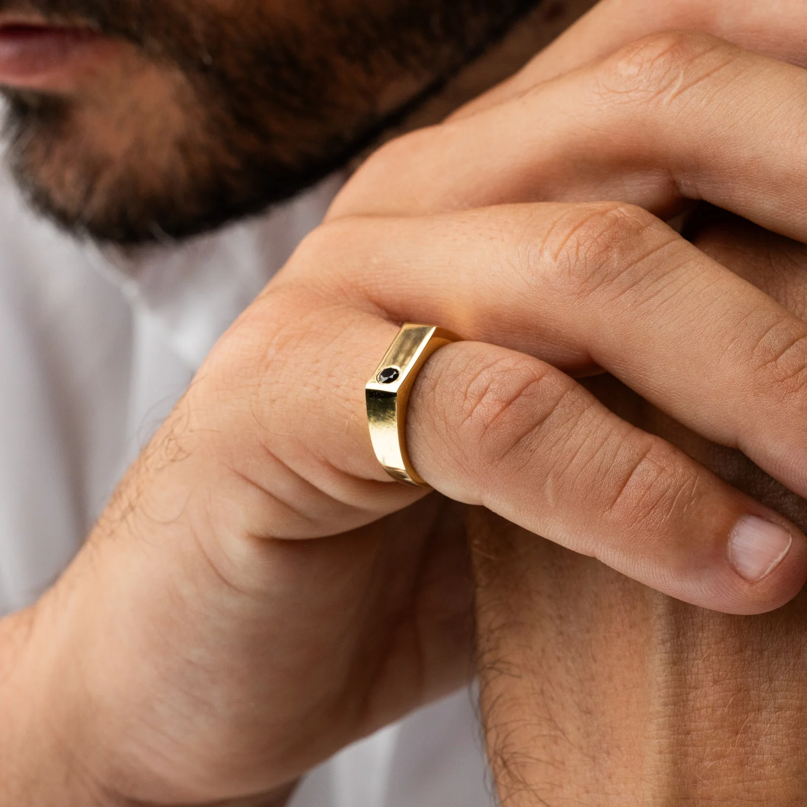 The Diamond Expert Black Diamond Signet Ring