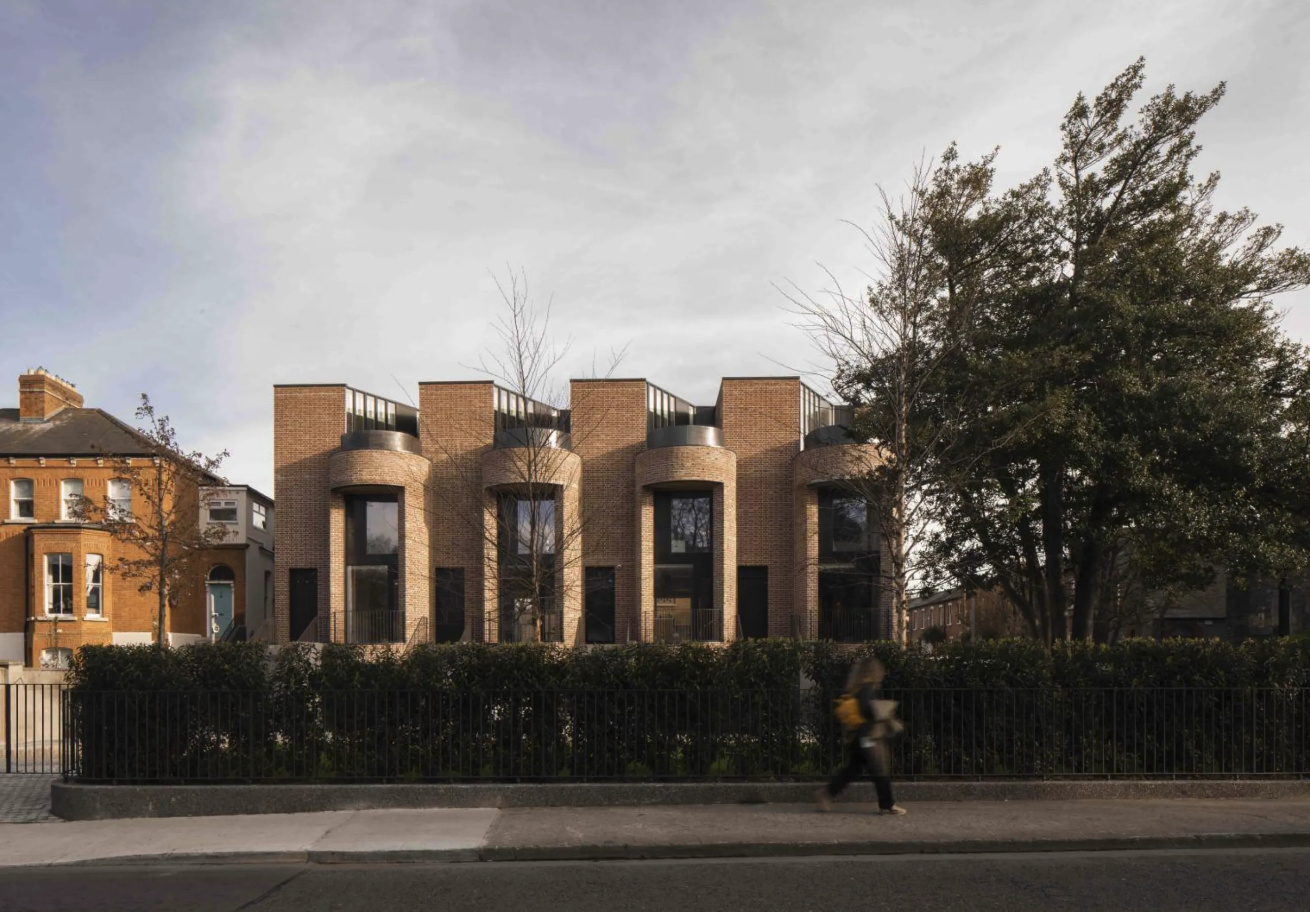 Curved bays on Charleston Road, photographed by Peter Molloy.