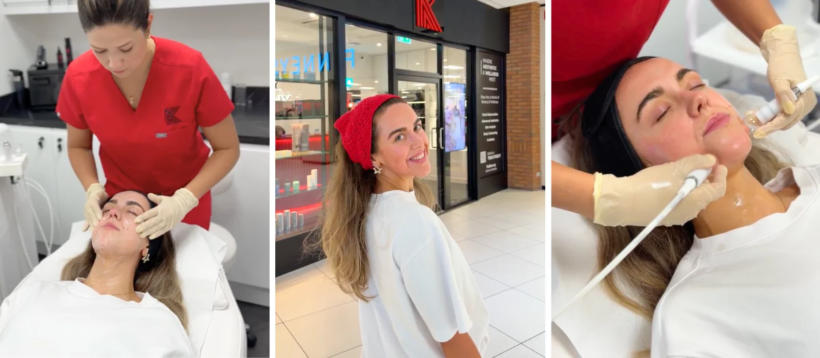 Tried and tested: IMAGE staffer Dearbhla Lovett tries the new Glace Facial Treatment