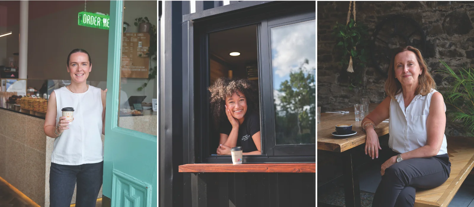 Three women share their journey into the world of coffee beans, roasting and pouring