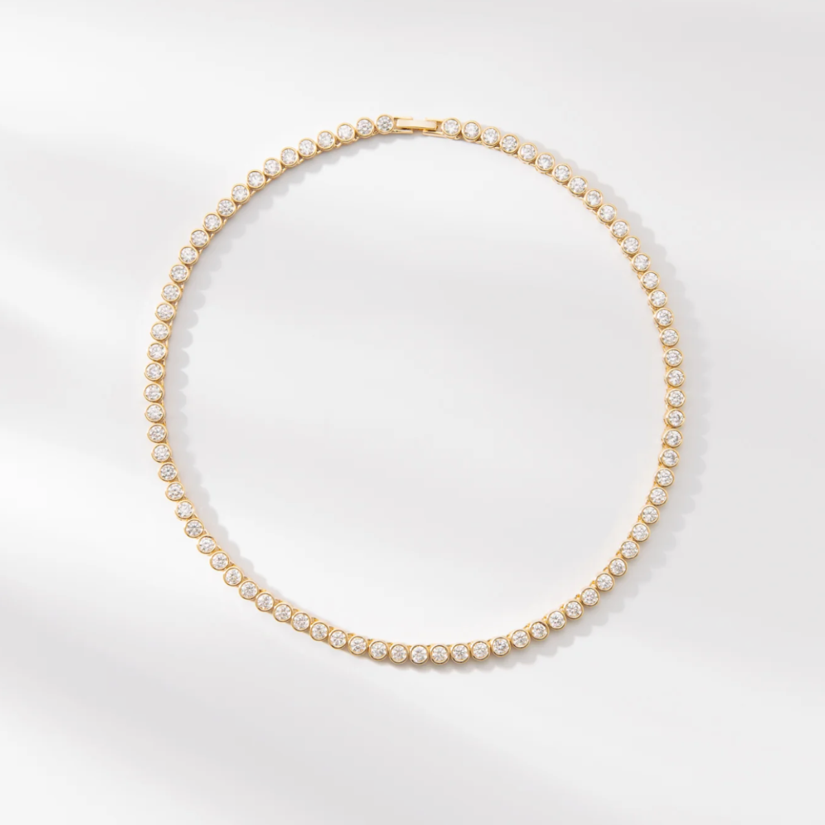 One Dame Lane Round Tennis Necklace, €220