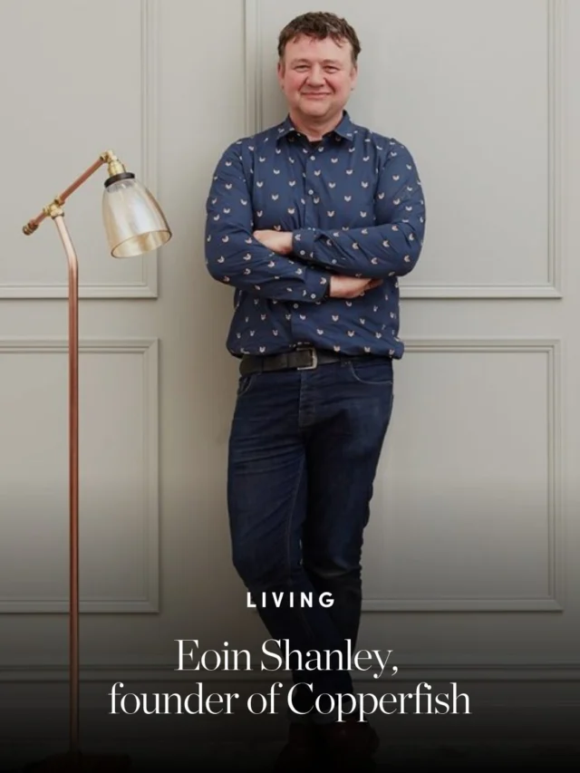 We chat to Eoin Shanley, the founder of Copperfish, a Wicklow-based design studio creating pieces with meaning, memory, and material heritage.

@copperfish_lighting
